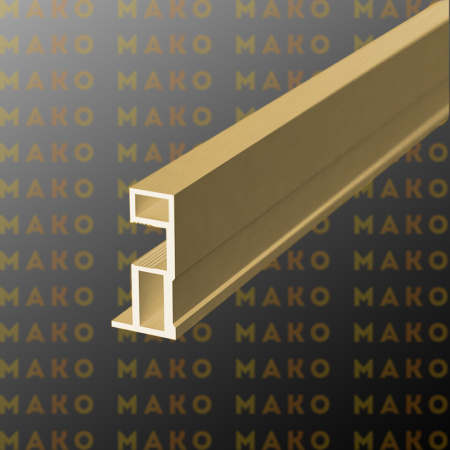 Профиль вертикальный MS163 Золото браш (A39)